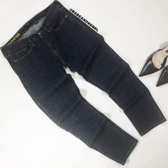 J. CREW Dark Wash Toothpick Ankle Jeans Size 28 - Picture 2 of 7